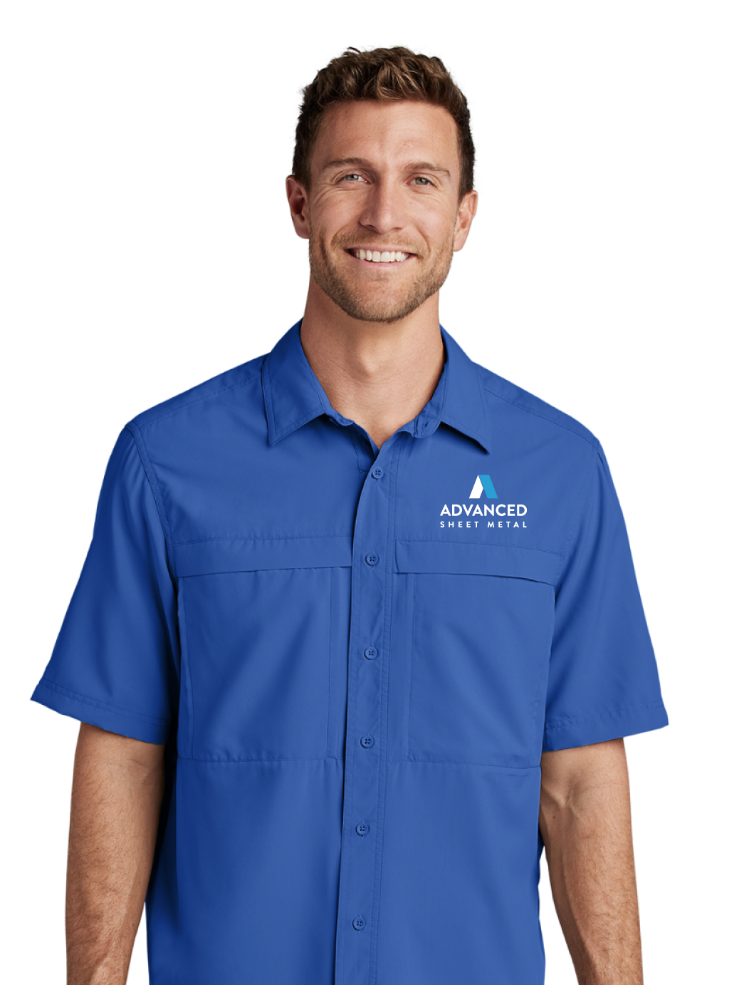 ASM Port Authority Men's Short Sleeve UV Daybreak 