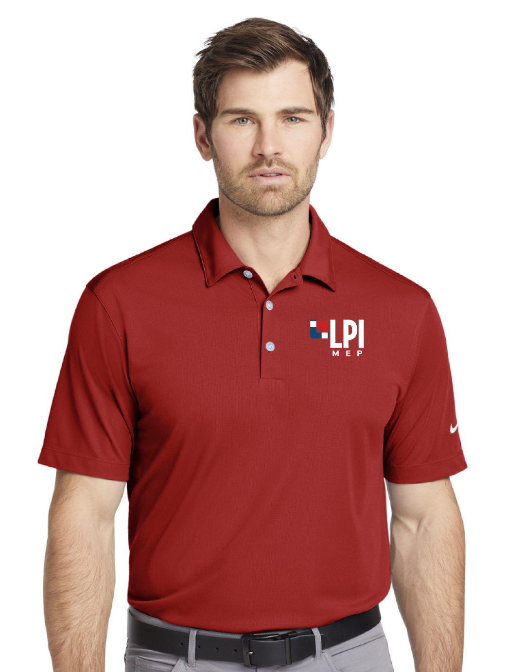 LPI Nike Men's Dri-FIT Vertical Mesh Polo