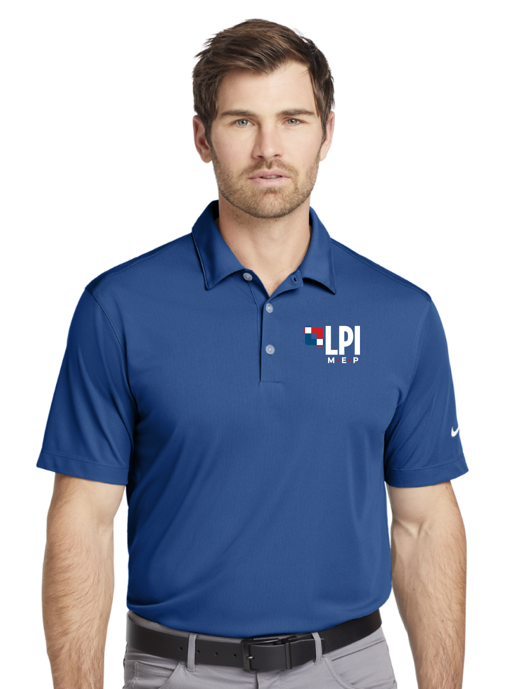 LPI Nike Men's Dri-FIT Vertical Mesh Polo
