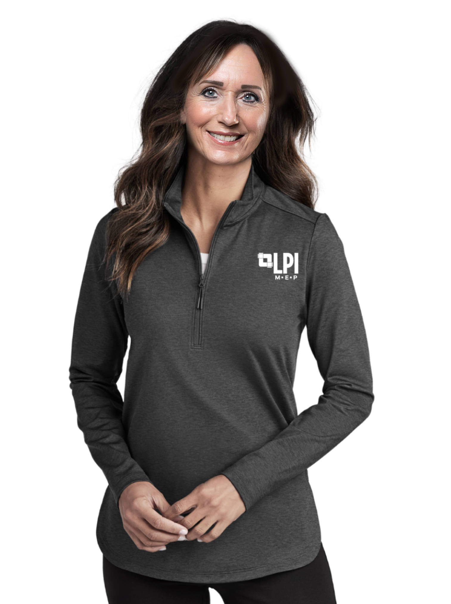 Ladies Port Authority C-FREE Double Knit 1/4-Zip